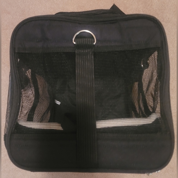 Pet Carrier Soft Sided Mesh Travel Tote For Small Dog or Cat - Picture 6 of 13
